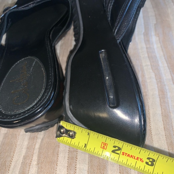 COLE Haan Black Leather Sandals By Nike Air. Sz 10/11 - Picture 10 of 13